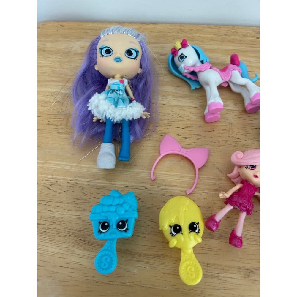 Shopkins Kindi Kids Doll Lot – Marsha Mello, Donatina, Petkins & Accessories - Picture 2 of 8